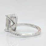 Stunning 4.52 CT Emerald Moissanite Engagement Ring with Hidden Halo & Pave Design 3