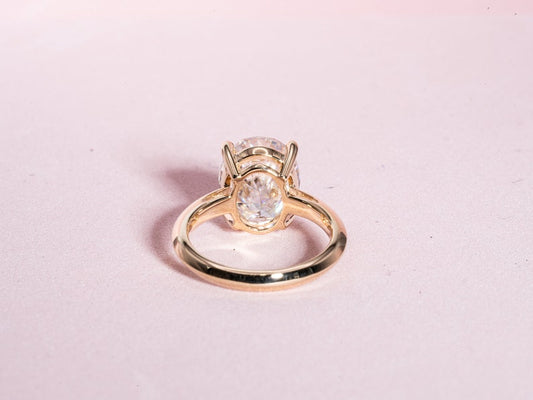 Classic 5.0 CT Oval Moissanite Engagement Ring with Solitaire Design 2