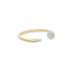 Stunning 0.12 TCW Round Moissanite Stones Open Wedding Bands 3