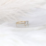 Stunning 2.0 CT Round Moissanite Engagement Ring with Solitaire Design 2