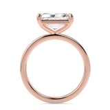 Stunning 2.45 CT East West Radiant Moissanite Engagement Ring with Solitaire Design 9