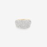 Stunning 4.0 TCW Round Moissanite Engagement Ring in Clusters Design 1
