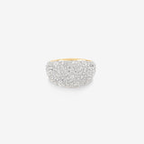 Stunning 4.0 TCW Round Moissanite Engagement Ring in Clusters Design 1