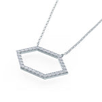 0.30 TCW Round Cut Moissanite Diamond Pendant Necklace in Solid Gold 2