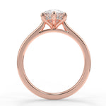 Stunning 1.60 CT Pear Moissanite Engagement Ring with Hidden Halo Design 9