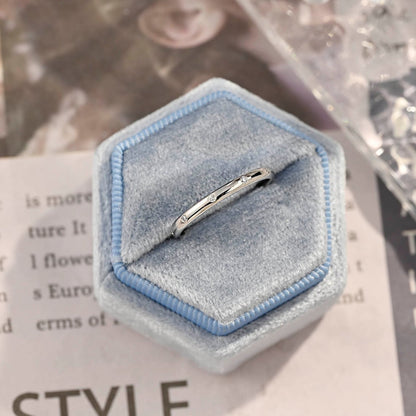 0.2 TCW Round Cut Moissanite Bridal Wedding Band 7