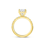 Stunning 3.0 CT Oval Moissanite Engagement Ring with  Pave Design 3
