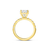 Stunning 3.0 CT Oval Moissanite Engagement Ring with  Pave Design 3