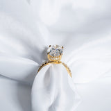 Stunning 3.50 CT Oval Shape Moissanite Engagement Ring with Hidden Halo & Pave Design 8