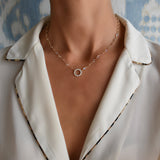 9.36 TCW Round Moonstone Lab Made Diamond-June Birthstone Pendent Necklace 2