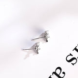 0.70 TCW Round Cut Moissanite Stud Earrings in Gold 10