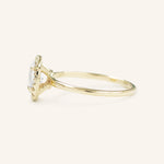 Stunning 0.81 CT Oval Moissanite Engagement Ring With Halo Design 3
