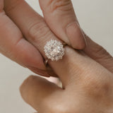 Stunning 1 CT Oval Moissanite Engagement Ring With Halo Design 8