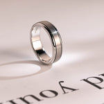 Delicate Men's Wedding Band Satin Finished in Solid Gold 10