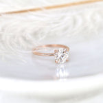 Stunning 2.0 CT Round Moissanite Engagement Ring with Solitaire Design 4