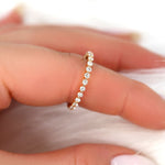 Stunning 0.55 TCW Round Moissanite Stones Half Eternity Wedding Band 5