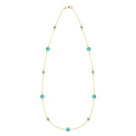 6.0 TCW Round Topaz Lab Made Diamond- December Birthstone Necklace 1