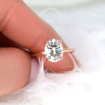 Stunning 3.0 CT Oval Moissanite Engagement Ring with Solitaire Design 8