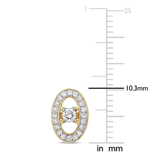 Round Cut Cubic Zirconia in 925 Sterling Silver Earrings 2