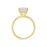 Stunning 3.0 CT Radiant Moissanite Engagement Ring in Hidden Halo Design 3