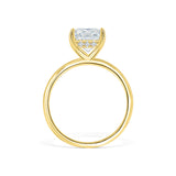 Stunning 3.0 CT Radiant Moissanite Engagement Ring in Hidden Halo Design 3