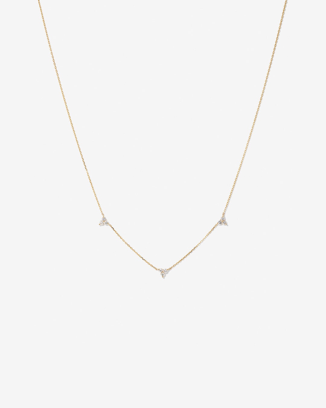 Round Cut Cubic Zirconia in 925 Sterling Silver Necklace 1