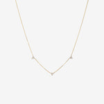 Round Cut Cubic Zirconia in 925 Sterling Silver Necklace 1