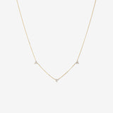 Round Cut Cubic Zirconia in 925 Sterling Silver Necklace 1