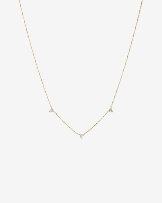 Round Cut Cubic Zirconia in 925 Sterling Silver Necklace 1
