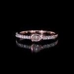 Round Cut Cubic Zirconia in 925 Sterling Silver Wedding Bands 7