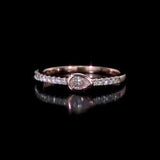 Round Cut Cubic Zirconia in 925 Sterling Silver Wedding Bands 7