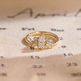 Stunning 1.0 CT Marquise Cut Moissanite Engagement Ring with Cluster Design 6