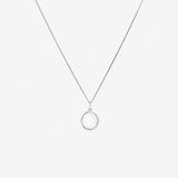 Round Cut Cubic Zirconia in 925 Sterling Silver Necklace 1