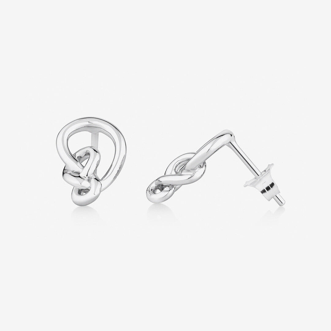 Round Cut Cubic Zirconia in 925 Sterling Silver Earrings 2