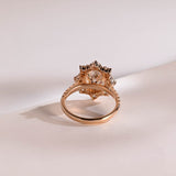 Stunning 1.0 - 2.0 CT Oval Moissanite Engagement Ring with Pave & Halo Design 3