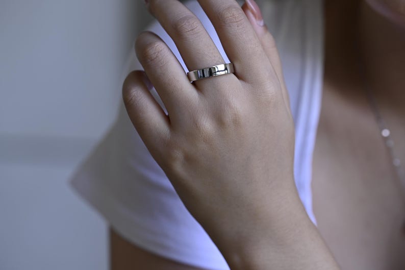 Delicate Moissanite Band with 0.3 TCW Round Cut Stones in Solid Gold 5