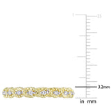 Round Cut Cubic Zirconia in 925 Sterling Silver Wedding Bands 9