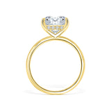 Stunning 3.5 CT Cushion Moissanite Engagement Ring with Hidden Halo Design 4