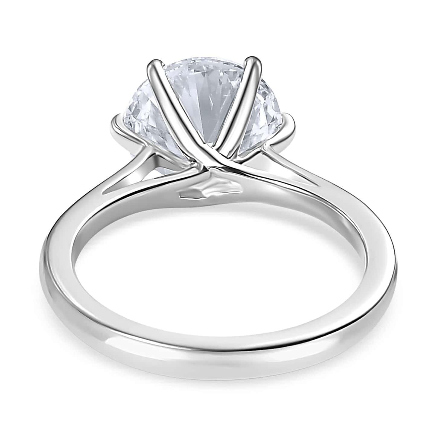 Round Cut Solitaire Style Cubic Zirconia in 925 Sterling Silver Jewelry 6