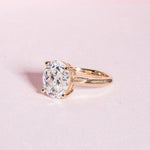 Classic 5.0 CT Oval Moissanite Engagement Ring with Solitaire Design 1