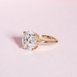 Classic 5.0 CT Oval Moissanite Engagement Ring with Solitaire Design 1