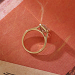 Stunning 3.0 CT Radiant Moissanite Engagement Ring with Bezel Design 3