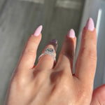Stunning 2.03 CT Radiant Moissanite Engagement Ring with Halo & Pave Design 3
