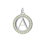 0.21 TCW Round Peridot Lab Made Diamond- August Birthstone Pendant Necklace 7