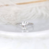 Stunning 1.75 CT Radiant Moissanite Engagement Ring with Solitaire Design 1