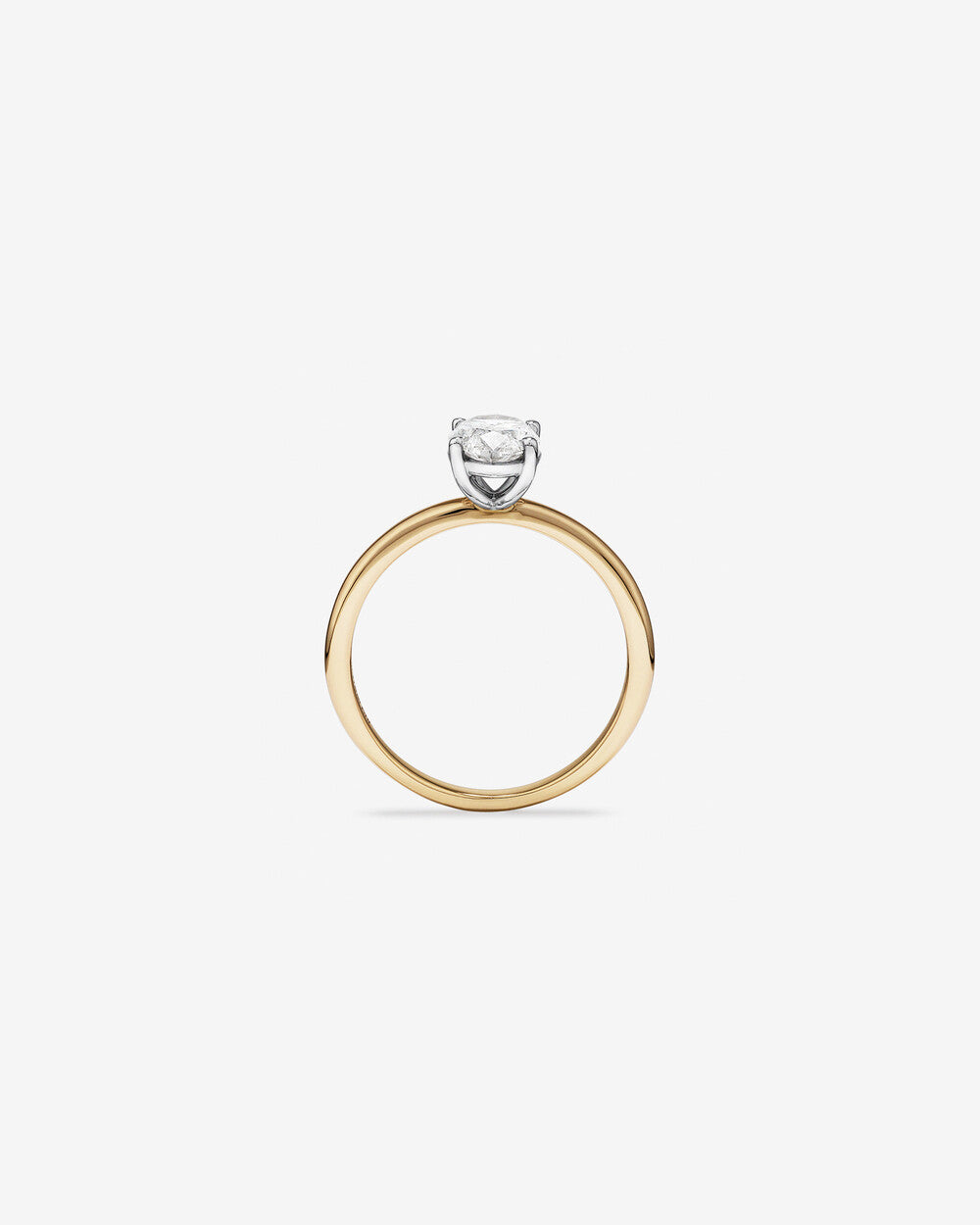 Stunning 1.0 CT Oval Moissanite in Solitaire Design Engagement Ring 2
