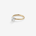 Stunning 1 CT Oval Moissanite Engagement Ring In Solitaire Design 4