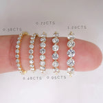 Stunning 0.4 TCW Round Moissanite Stone Half Eternity Wedding Band 6