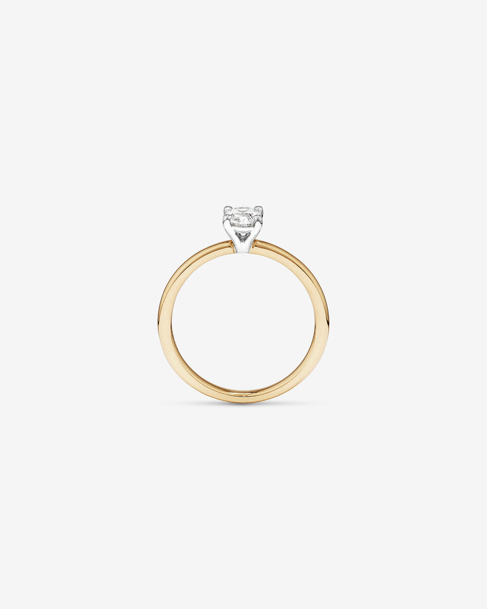 Stunning 0.5 CT Oval Moissanite Engagement Ring In Solitaire Design 2