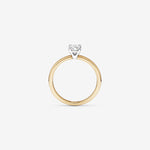 Stunning 0.5 CT Oval Moissanite Engagement Ring In Solitaire Design 2